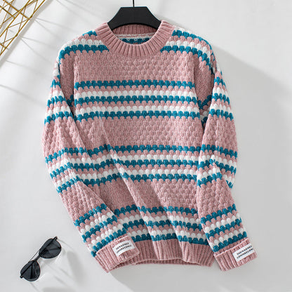 Maglione casual a righe