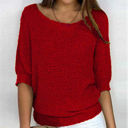 Maglia casual a tinta unita