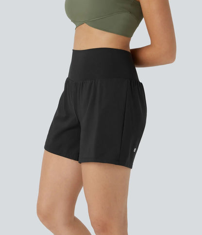ColaShorts™ - Pantaloncini da yoga 2 in 1 a vita alta con tasca posteriore e tasca laterale