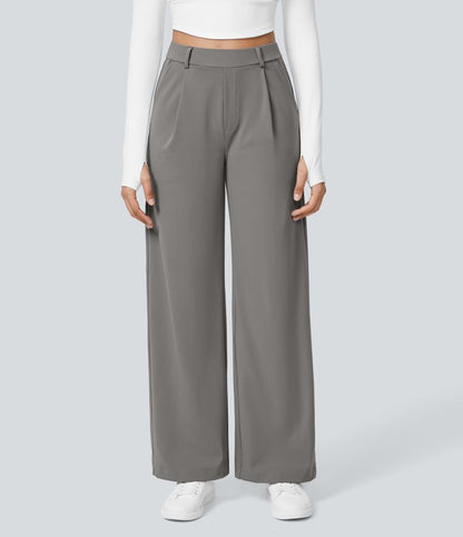 Pantaloni svasati ColaTek Air™ con cintura alta e tasche laterali con zip