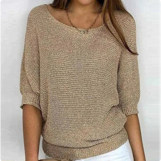 Maglia casual a tinta unita